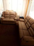 Nieuwe lederen zetel, Rustiek, Ophalen of Verzenden, 200 tot 250 cm, Driepersoons