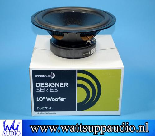 Dayton Audio Designer DS270-8 10 inch woofer, Audio, Tv en Foto, Luidsprekerboxen, Gebruikt, 60 tot 120 watt, Overige merken, Ophalen of Verzenden