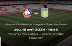 Lille-Aston Villa vanavond 18:45, Tickets en Kaartjes, Recreatie | Pretparken en Attractieparken, Eén persoon
