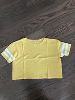 Gele crop t-shirt, Kinderen en Baby's, Meisje, Ophalen of Verzenden, Zo goed als nieuw, Shirt of Longsleeve