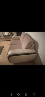 Fauteuil semi  cuir 2 personne en très bon état 100€, Enlèvement ou Envoi, Cuir