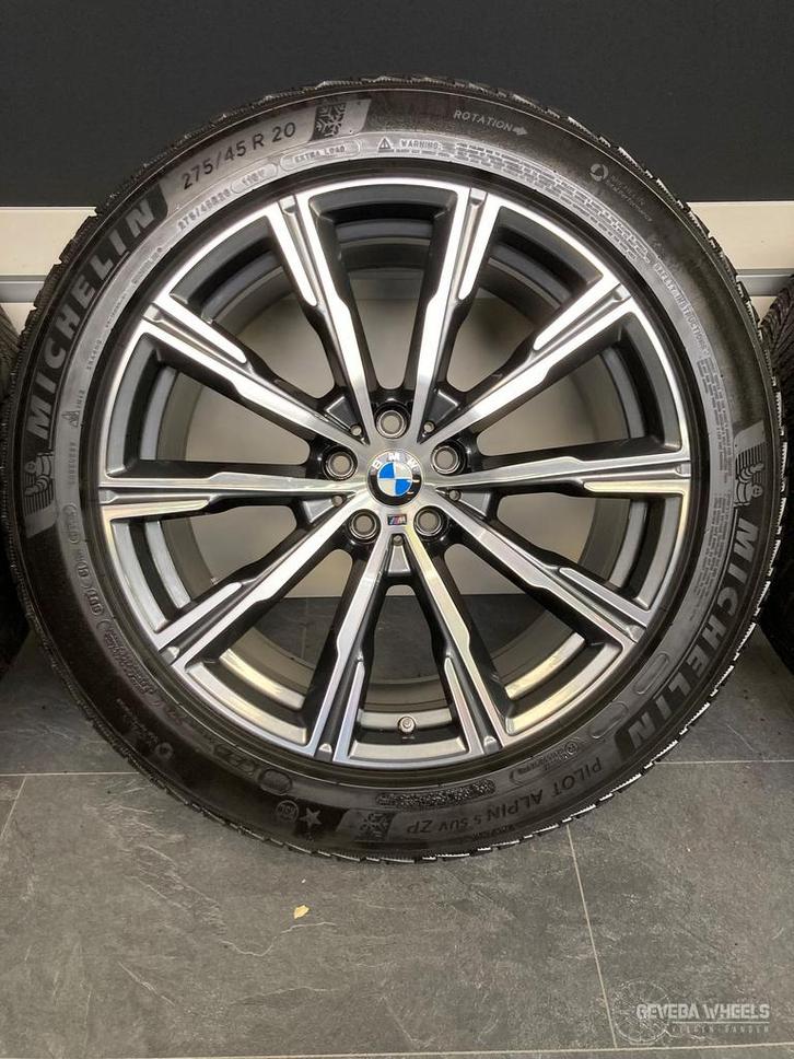 20” originele BMW X5 G05 X6 G06 velgen + winterbanden 5x112, Auto-onderdelen, Banden en Velgen, Banden en Velgen, Winterbanden