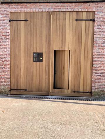 garagepoort, schuurpoort, Doe-het-zelf en Bouw, Ophalen of Verzenden, Nieuw, Hout