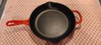 Le Creuset Skilet 20cm, Huis en Inrichting, Keuken | Potten en Pannen, Ophalen, Gebruikt, Gietijzer, Keramische plaat