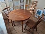 Tafel en 3 stoelen, Ophalen, Gebruikt, Rond, Overige houtsoorten
