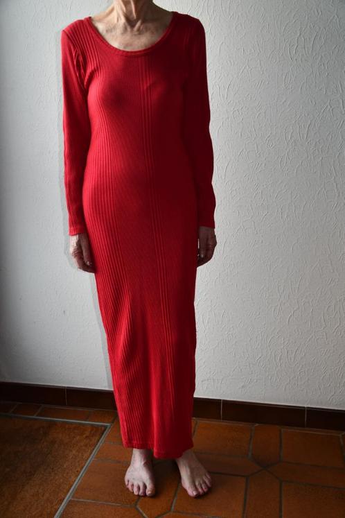 Lang rood (slaap)kleed - Mac&Maggie - S, Kleding | Dames, Jurken, Zo goed als nieuw, Maat 36 (S), Rood, Onder de knie, Ophalen of Verzenden