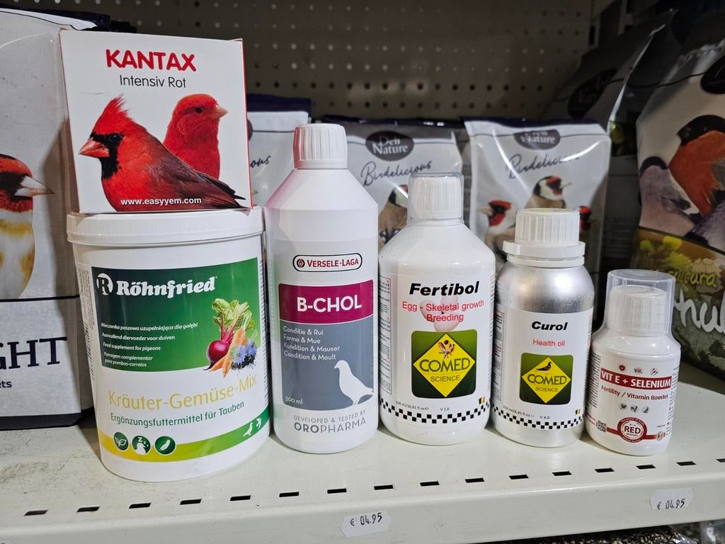 Suppléments pour pigeons et oiseaux, Enlèvement