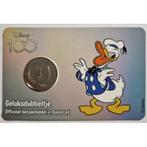 Donald Duck, geluksdubbeltje, 100 jaar Disney, Postzegels en Munten, Ophalen of Verzenden