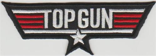 Top Gun stoffen opstrijk patch embleem, Collections, Vêtements & Patrons, Neuf, Envoi