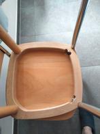 2 chaises bois et chrome, Maison & Meubles, Comme neuf, Enlèvement