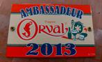 Plaque émaillée Ambassadeur Orval  2013, Verzamelen, Ophalen of Verzenden, Nieuw
