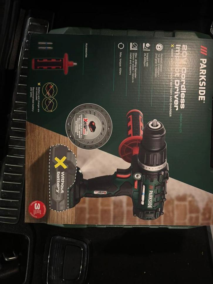 Parkside accu boormachine, Doe-het-zelf en Bouw, Gereedschap | Boormachines, Nieuw, Boormachine, Variabele snelheid, Ophalen