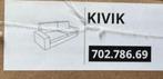 Nieuwe hoes 3-zitsbank / zitbank zetel IKEA KIVIK 702.786.69, Nieuw, Modern, Trendy, Rechte bank, Stof