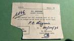Uitnodiging ticket AS Oostende RFC Liégeois 1976, Verzenden, Gebruikt