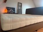 Boxspring 180 x 200 met hoofdbord, Ophalen, Gebruikt, Bruin, Tweepersoons