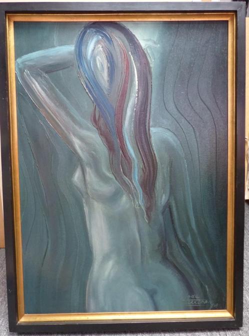 HERREMAN LODE OLIE OP DOEK, Antiek en Kunst, Kunst | Schilderijen | Modern, Ophalen