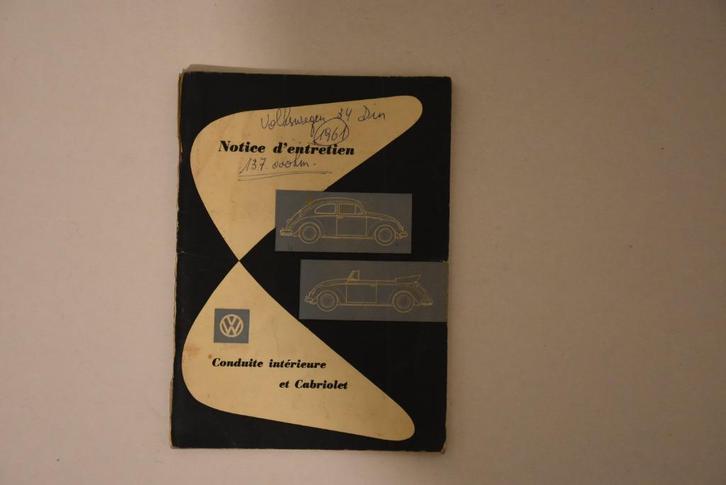 Manuel d'utilisation du VW Kever 1960, Autos : Divers, Modes d'emploi & Notices d'utilisation, Enlèvement ou Envoi