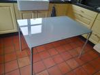 Keukentafel met glazen blad, Huis en Inrichting, Ophalen, Gebruikt