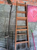 Oude trapladder hout, Ophalen, Gebruikt