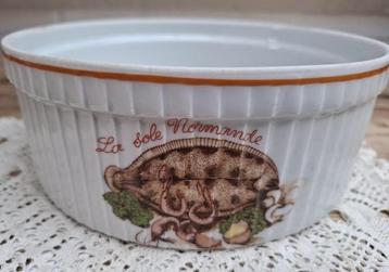 Vintage Franse casserole, La Sole Normande, Pillivuyt beschikbaar voor biedingen