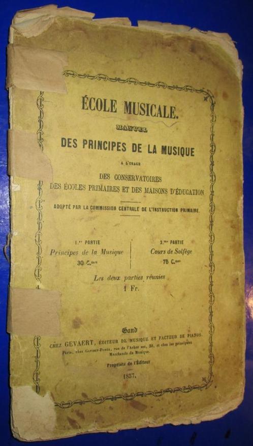 Des principes de la musique  1857, Antiek en Kunst, Antiek | Boeken en Manuscripten, Ophalen of Verzenden