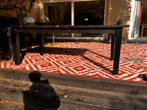 Uitschuifbare houten eettafel – 2m x 1m – stevig & ruim, Huis en Inrichting, Tafels | Eettafels, Ophalen, Gebruikt, 200 cm of meer