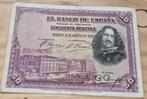ALFONSO XIII 50 PESETAS 1928 SPANJE, Postzegels en Munten, Ophalen of Verzenden, Overige landen, Los biljet