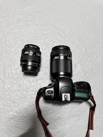 Nikon AF50 met lens 35-80 en 70-210