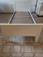 Stevig, wit éénpersoonsbed met Beka lattenbodem, Huis en Inrichting, Slaapkamer | Bedden, Ophalen, Gebruikt, 90 cm, Eenpersoons
