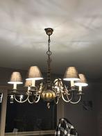 Luster met lampenkapjes, Huis en Inrichting, Lampen | Kroonluchters, Ophalen, Gebruikt, Overige materialen, Vintage