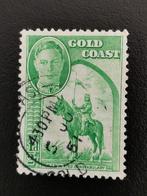 Gold Coast 1948 - Koning George VI -  politieman te paard, Postzegels en Munten, Ophalen of Verzenden, Gestempeld