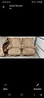 2 oude fauteuils te koop, Antiquités & Art, Antiquités | Meubles | Chaises & Canapés, Enlèvement ou Envoi