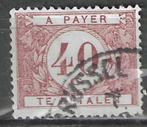 Belgie 1922 - OBP 37TX - Takszegel 40 c. (ST), Verzenden, Gestempeld, Gestempeld