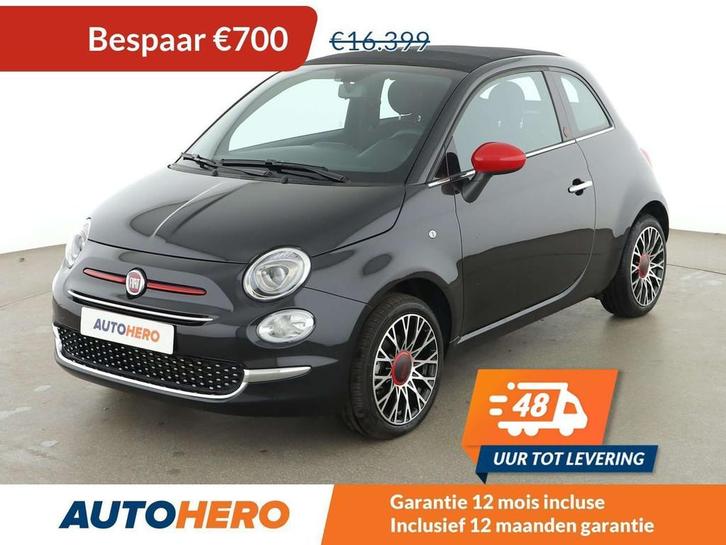 Fiat 500C 1.0 Mild-Hybrid Red (bj 2023), Auto's, Fiat, Te koop, 500C, ABS, Airbags, Airconditioning, Android Auto, Apple Carplay