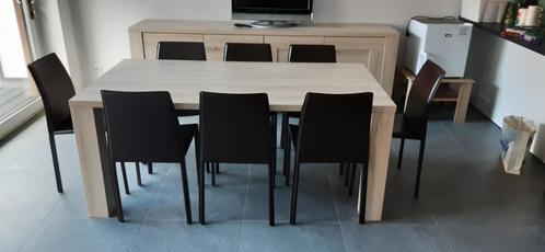 Eettafel voor 6 personen, stoelen niet inbegrepen, Huis en Inrichting, Tafels | Eettafels, Gebruikt, Rechthoekig, Ophalen