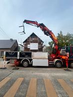 Kraanwagen/ volvo camion / effer 850 80TM kraan 36m, Euro 5, Leder en Stof, Overige kleuren, Diesel