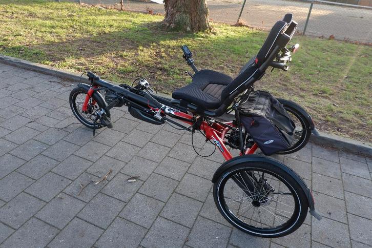 Ligfiets. Hasebikes Lepus. Kettwiesel met shimano steps., Fietsen en Brommers, Fietsen | Ligfietsen, Zo goed als nieuw, Ophalen