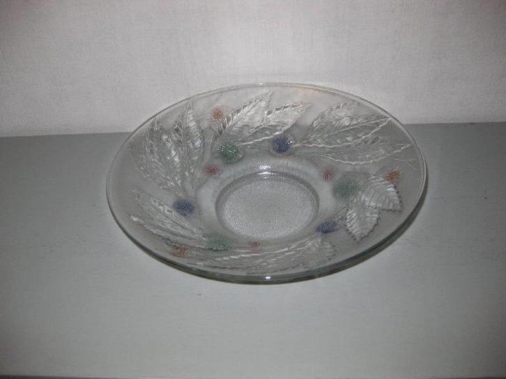 Glazen sier schaal., Huis en Inrichting, Woonaccessoires | Schalen en Manden, Zo goed als nieuw, Schaal, Ophalen