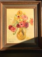 Mooie schilderij  bloemen motief prijs 20euro, Antiek en Kunst, Ophalen