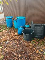 Blauwe tonnen/ vaten, Ophalen