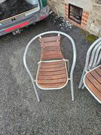 Chaise bistro restaurant horeca bolero alu minium, Gebruikt, Aluminium, Stapelbaar