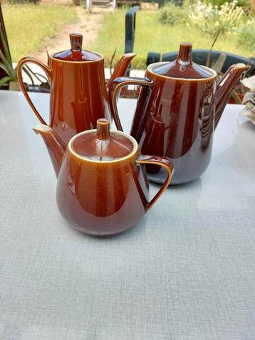 3 bruine koffiepotten (2x Villeroy & Boch), Enlèvement