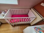 babybed wit incl. Aerosleep matras (2 jaar gebruikt), Minder dan 70 cm, Minder dan 140 cm, Matras, Zo goed als nieuw