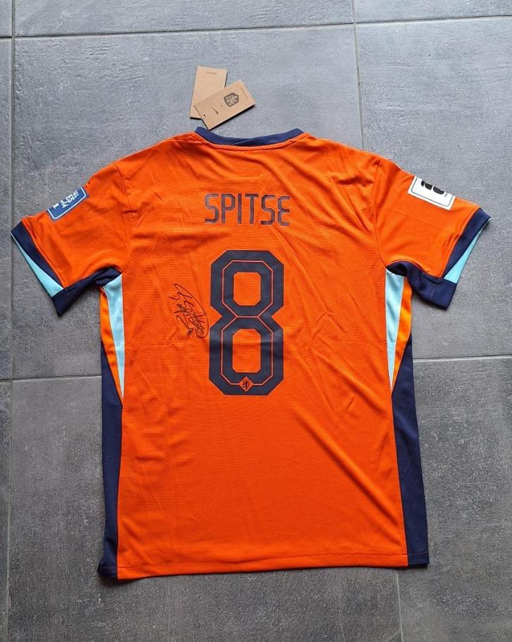 Shirt Oranje met handtekening; Sherida Spitse (Ajax), Verzamelen, Sportartikelen en Voetbal, Nieuw, Shirt, Verzenden