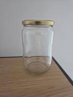 Glazen Bokalen 720ml + gouden deksel (108 stuks), Huis en Inrichting, Keuken | Potten en Pannen, Ophalen, Nieuw, Glas, Pot, Bus of Blik