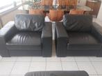 2 clubzetels (word verkocht als stel ), Ophalen, Eenpersoons, Leer, Zo goed als nieuw