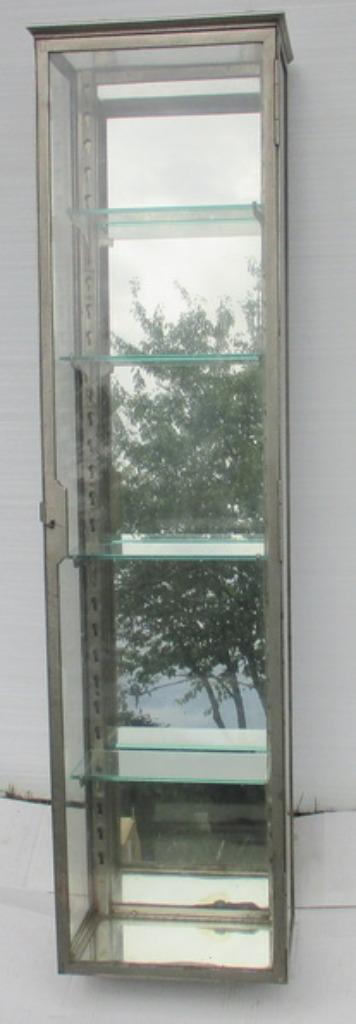 Supermooi klein chrome art deco vitrinekastje vr verzameling, Antiek en Kunst, Curiosa en Brocante, Ophalen