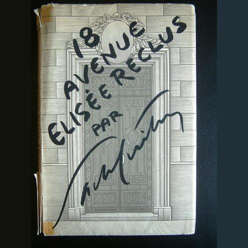 "18 avenue Élisée Reclus" door Sacha Guitry en handtekening, Verzamelen, Overige Verzamelen, Gebruikt, Ophalen of Verzenden