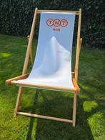 strandstoel  nieuw met opdruk WIM, Ophalen, Nieuw, Hout, Inklapbaar