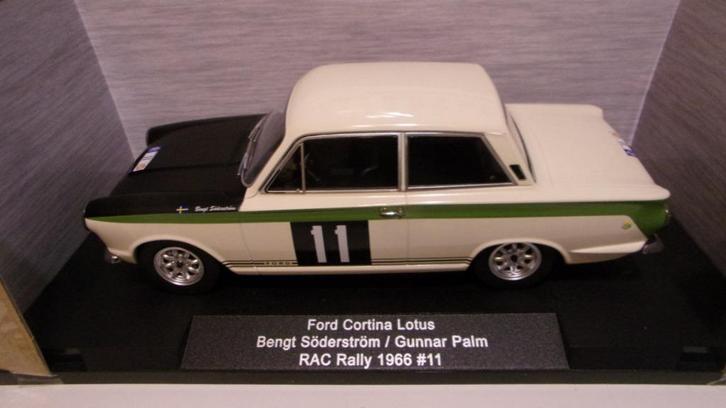 FORD CORTINA MK1 LOTUS.SÖDERSTRÖM-PALM au RAC 66. 1/18 NEUVE, Hobby en Vrije tijd, Modelauto's | 1:18, Nieuw, Auto, Overige merken